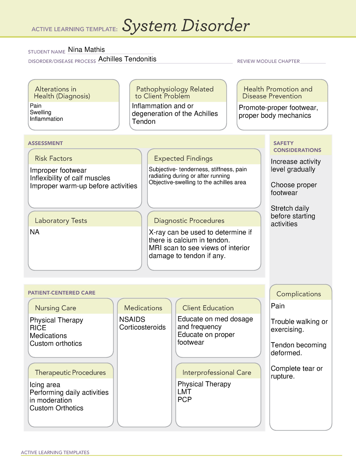 Ati Active Learning Template System Disorder systemdesign