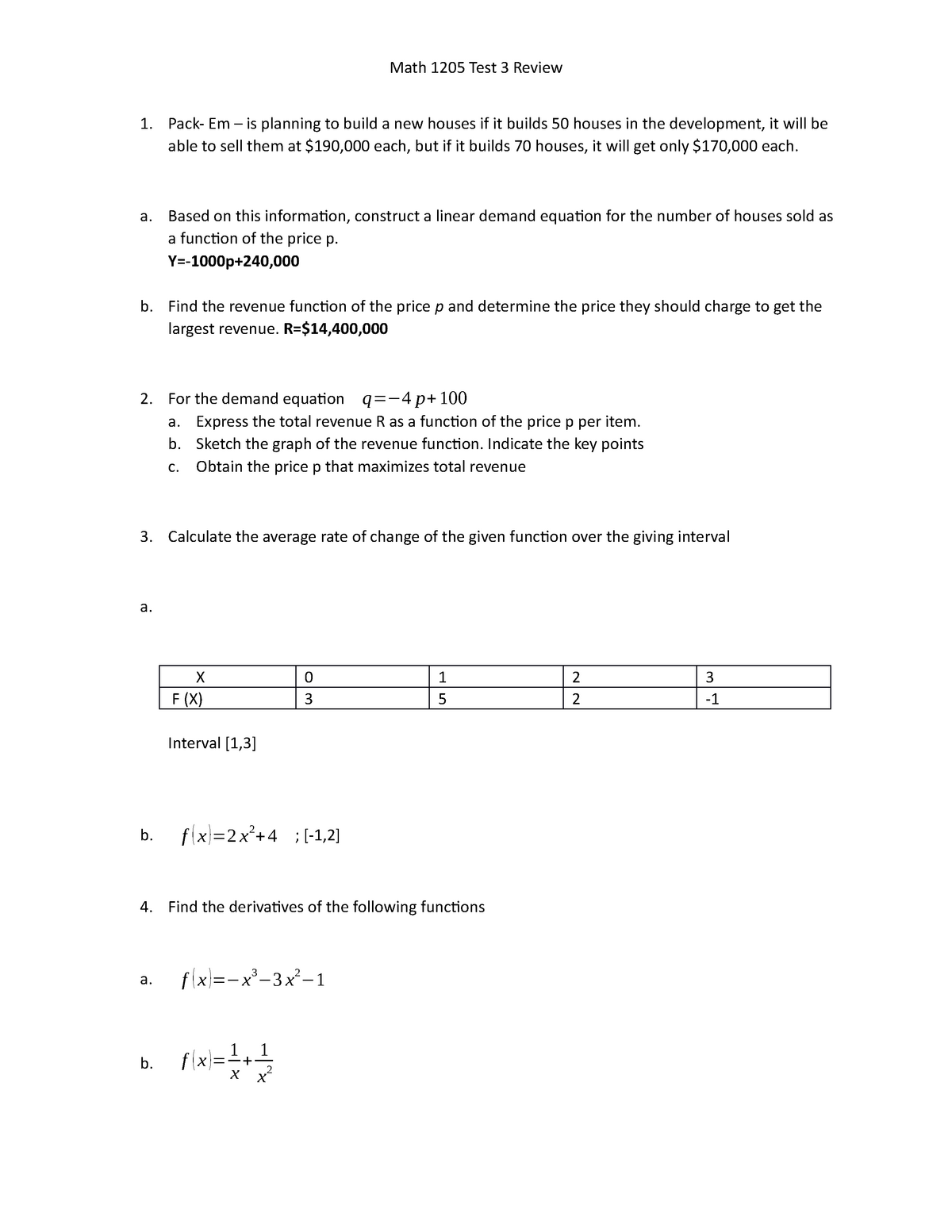 math 1205 unit 7 homework