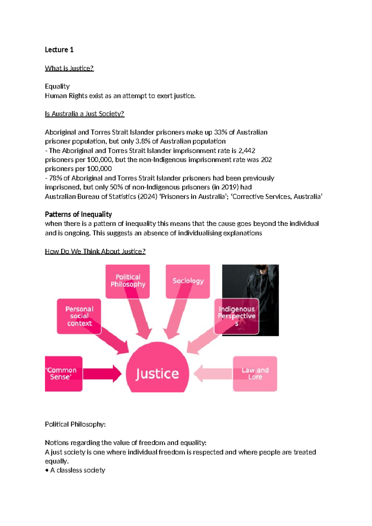 Lecture 1 - Lecture 1 What is Justice? Equality Human Rights exist as ...