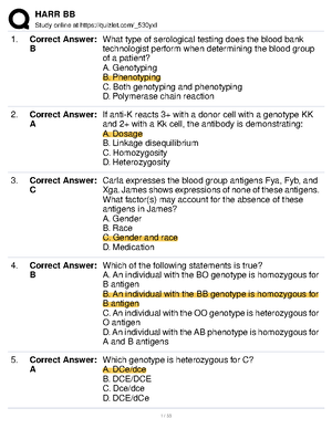 Practical Questions - Harr immunology Study online at quizlet/_8rqj3y ...