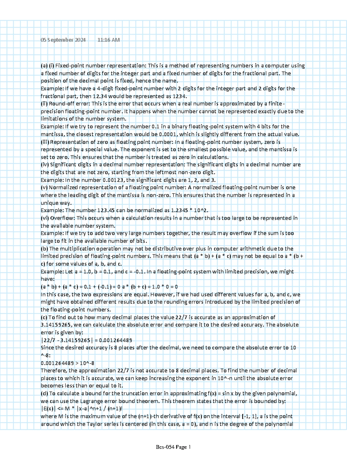 Eulers Method Notes and example problems - Computer Oriented Numerical ...