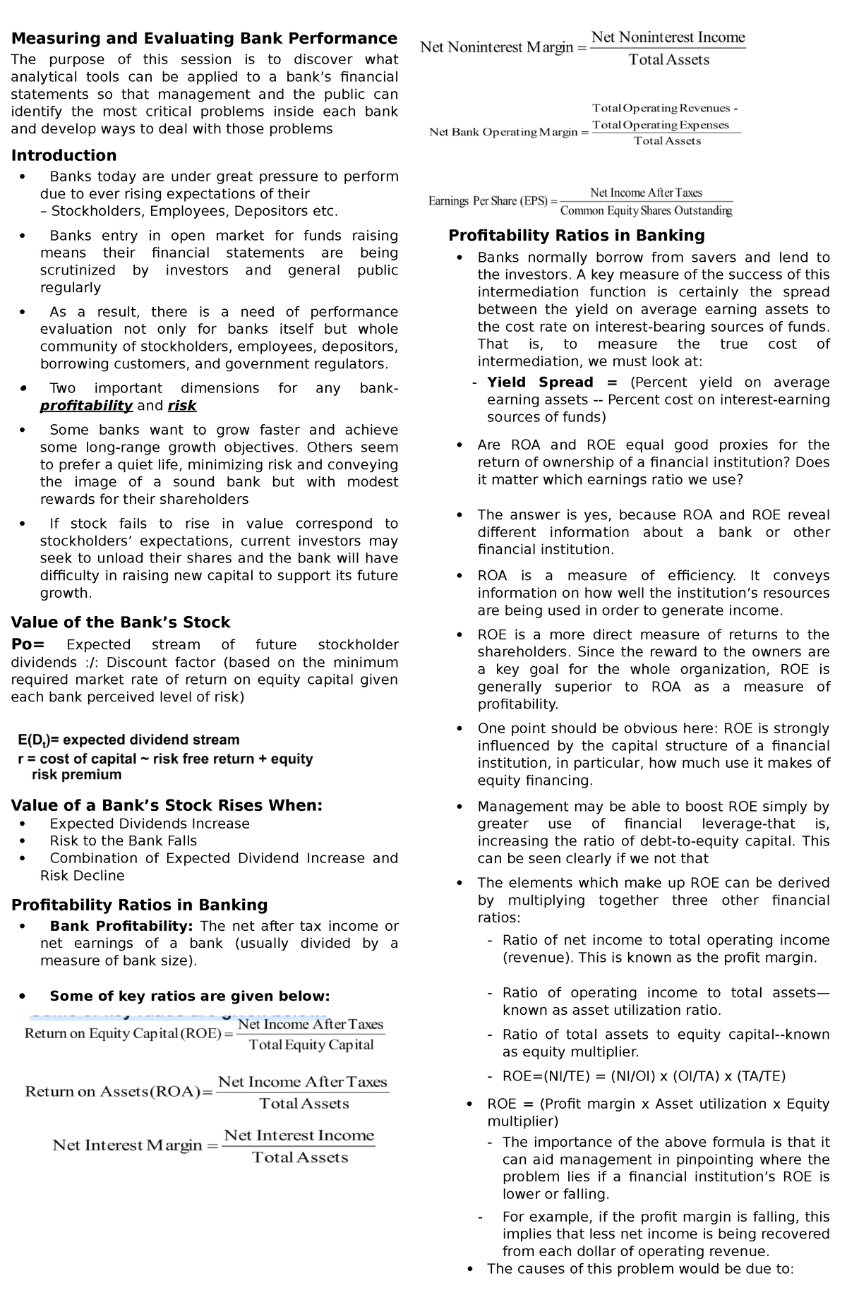 measuring-and-evaluating-bank-performance-banks-entry-in-open-market