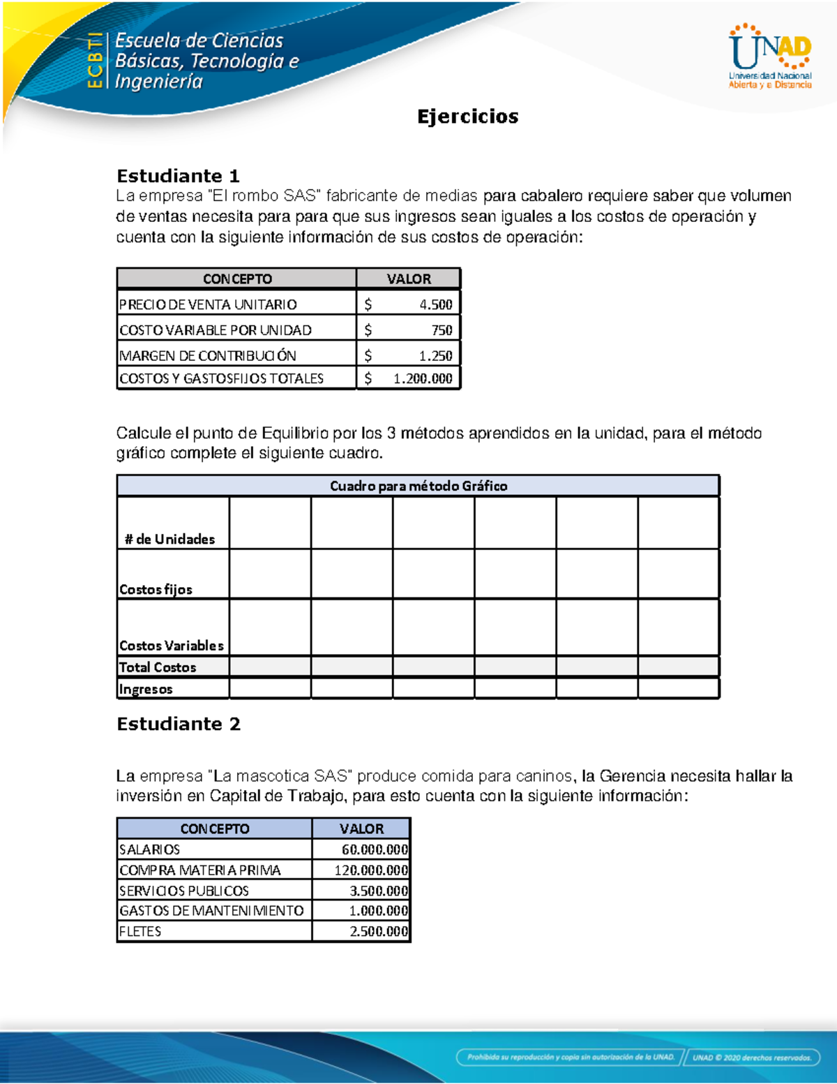 Anexo 4 - Tarea 4 Inversiones y Beneficios del Proyecto - Ejercicios ...