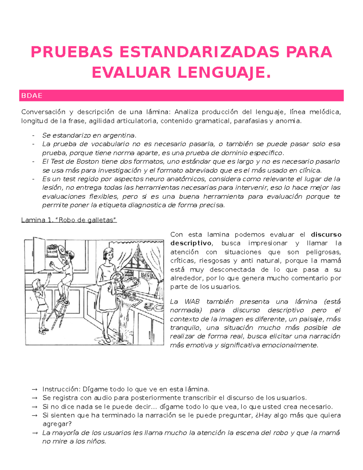 Clase 5 Y 6 - Apuntes Adulto - PRUEBAS ESTANDARIZADAS PARA EVALUAR ...