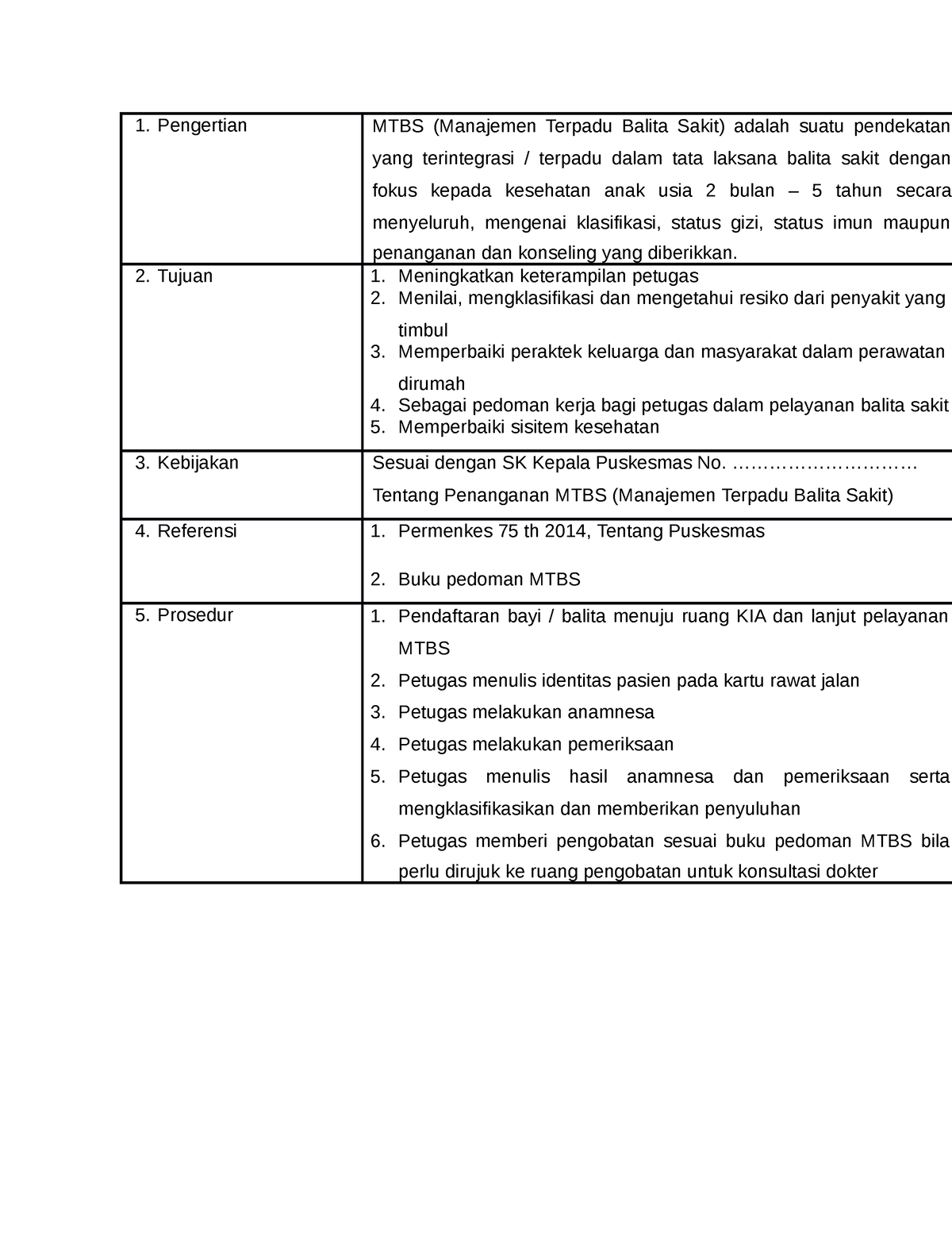 1 - Bisa - Pengertian MTBS (Manajemen Terpadu Balita Sakit) Adalah ...