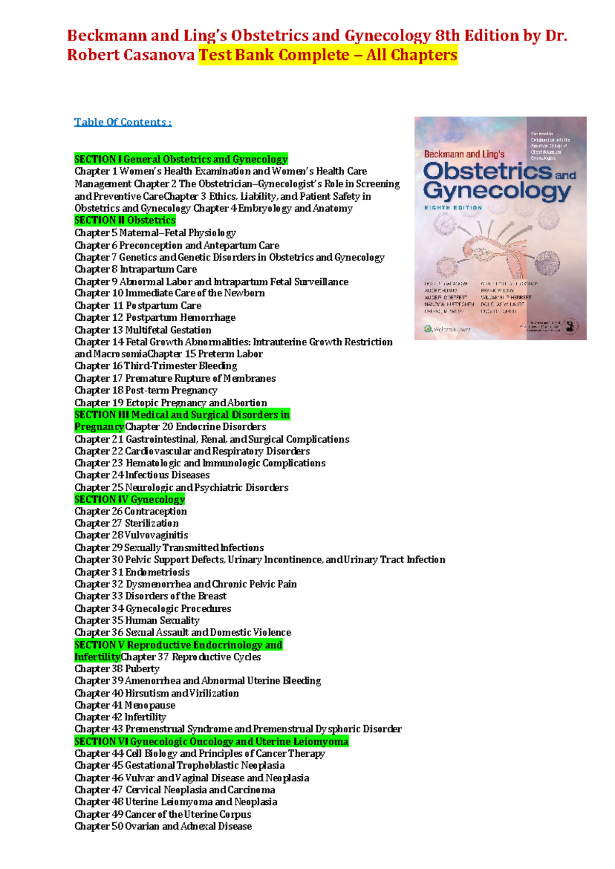 Obstetrics visual data 4