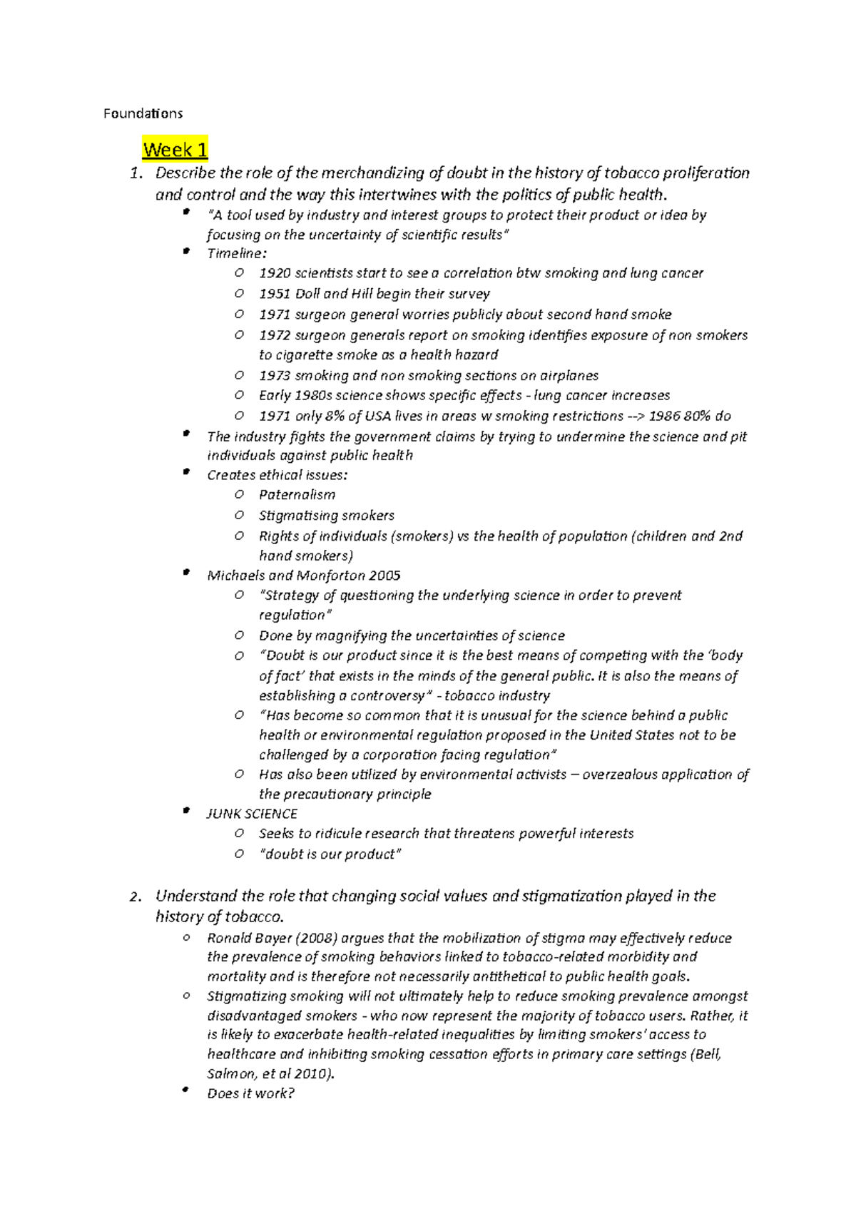 Foundations 1 - lecture notes, assignment and exam prep - Foundations ...