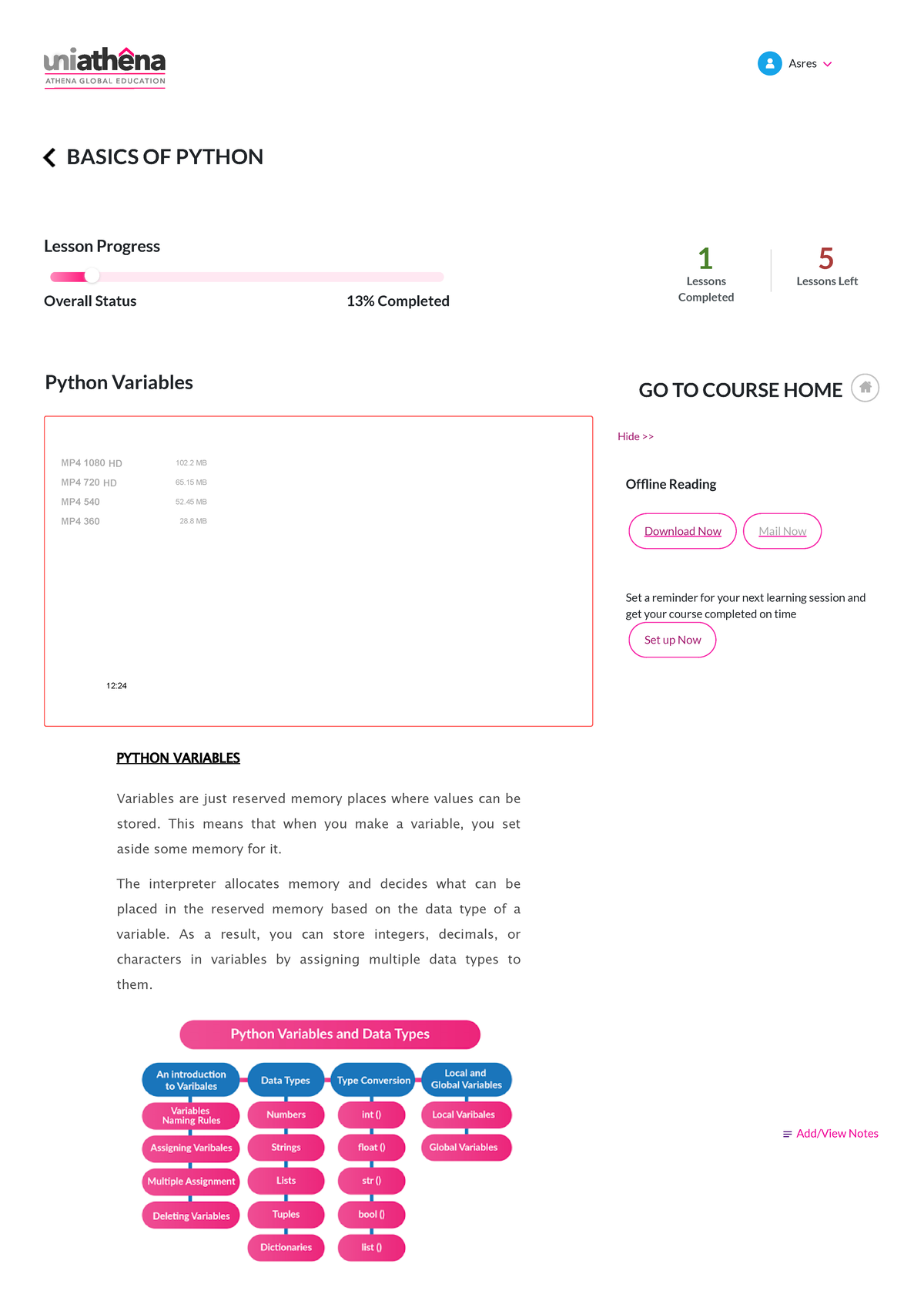 Basics of Python variables - Python Variables Asres BASICS OF PYTHON ...