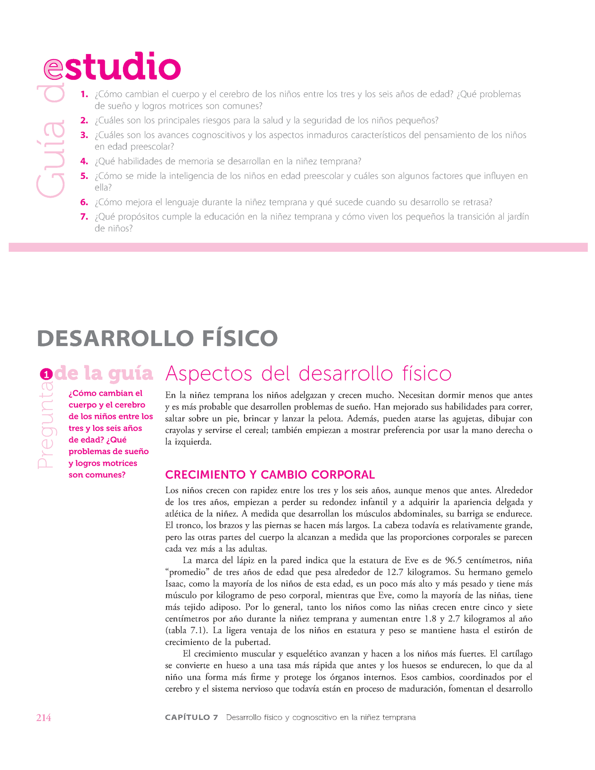 P Desarrollo Humano Capitulo Libro Papalia Cap Tulo Desarrollo F Sico Y