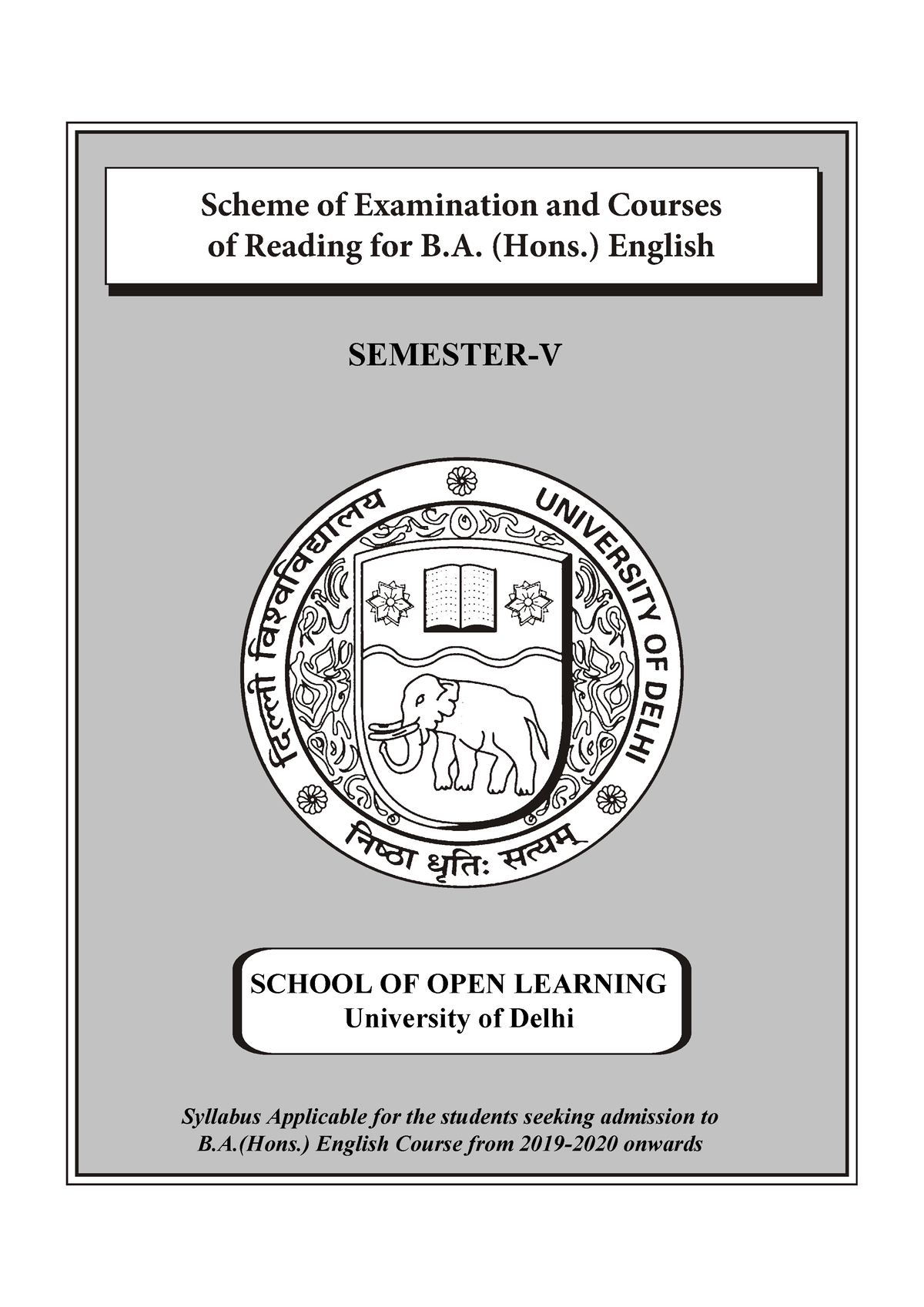 Semester 5 Syllabus - Yes - SEMESTER-V Syllabus Applicable For The ...