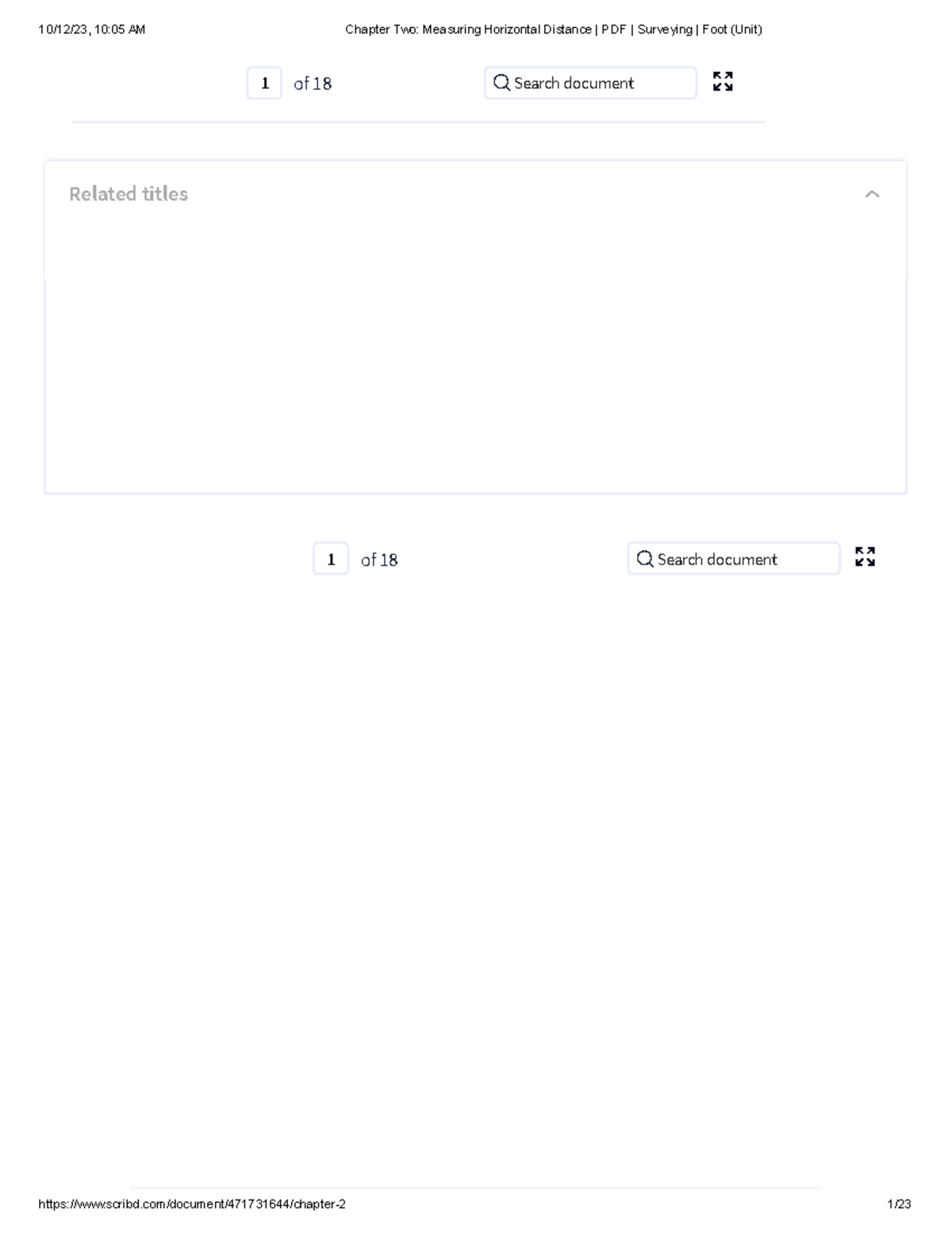 Chapter Two Measuring Horizontal Distance PDF Surveying Foot (Unit