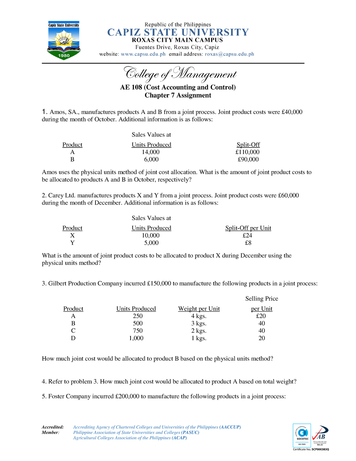 Chapter7Assignment Accredited Accrediting Agency of Chartered