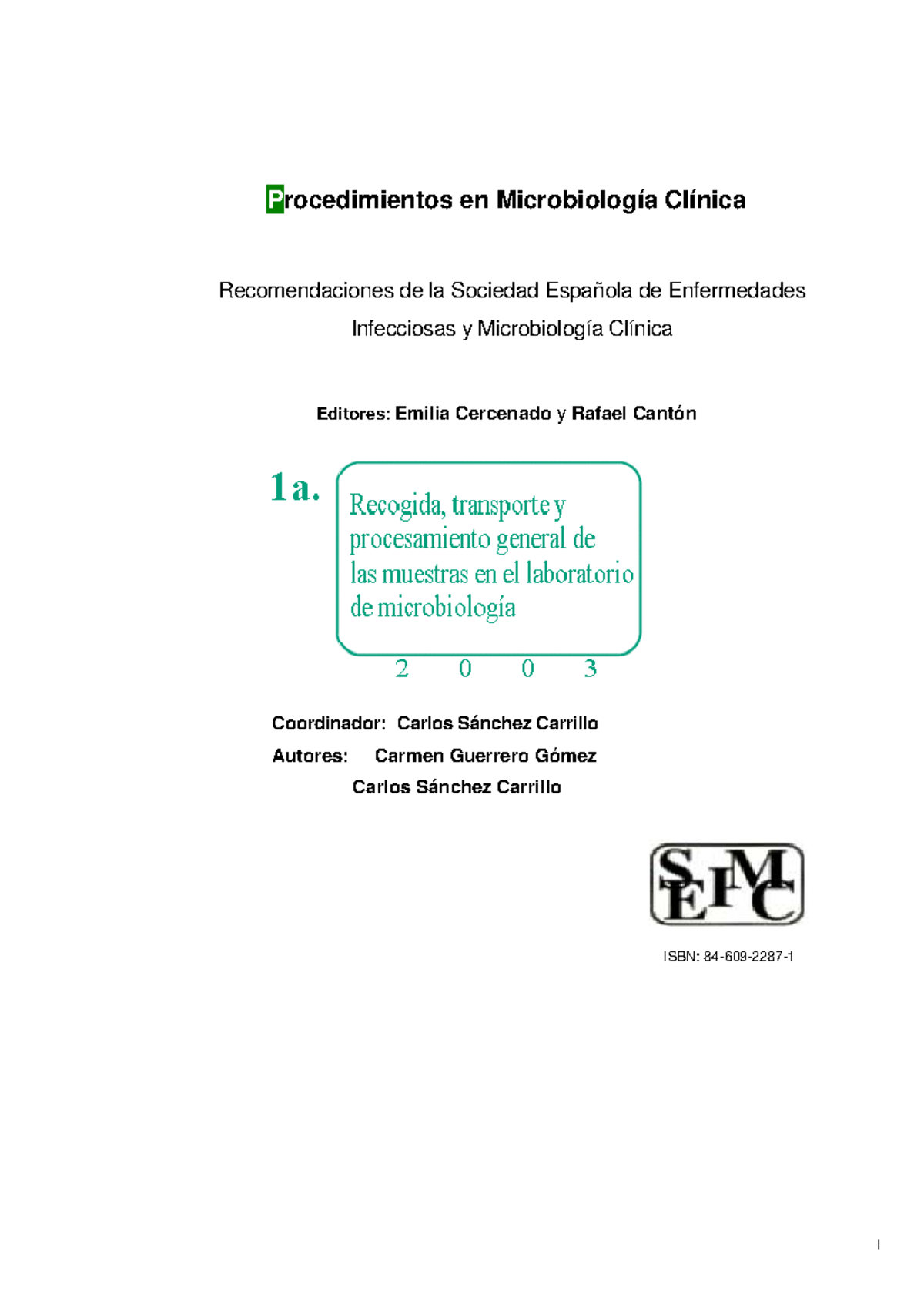 Seimc-procedimientomicrobiologia 1a - I Procedimientos En Microbiología ...