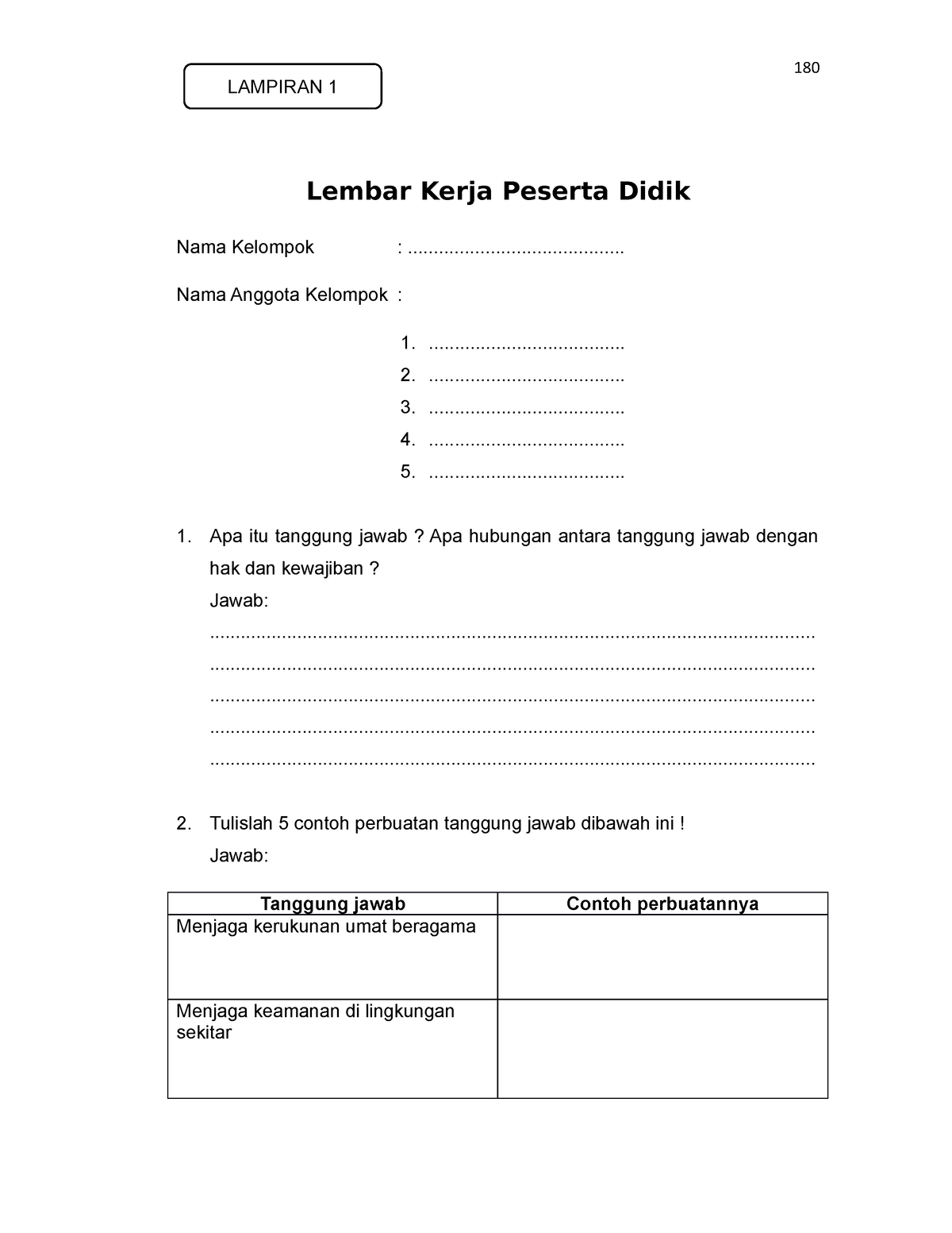 Lkpd Tema 6 Sub 1 Pemb 6a Lembar Kerja Peserta Didik Tema 6 Subtema 1 Pembelajaran 6a 180 4333