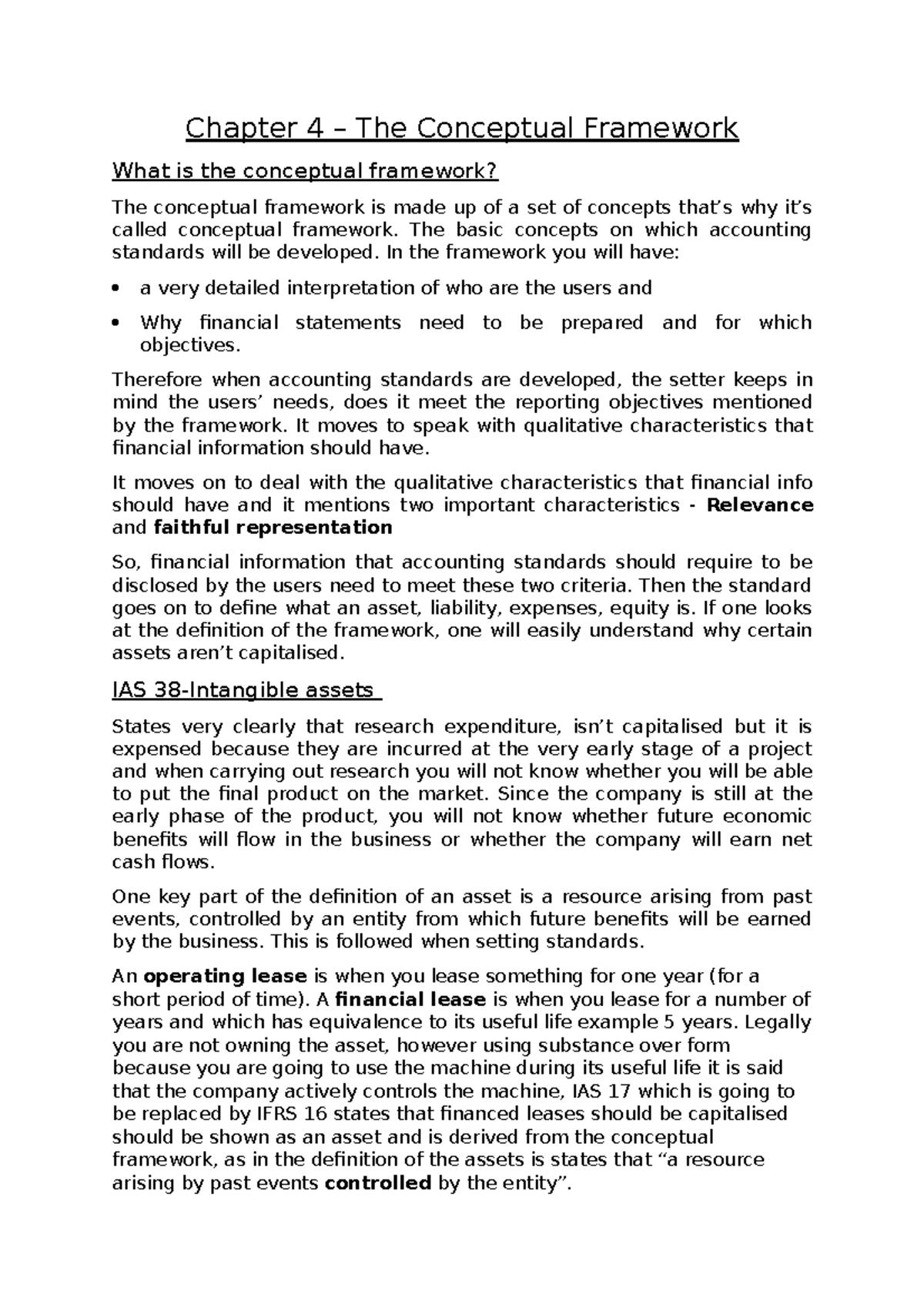 Chapter 4 The Conceptual Framework - Chapter 4 – The Conceptual ...