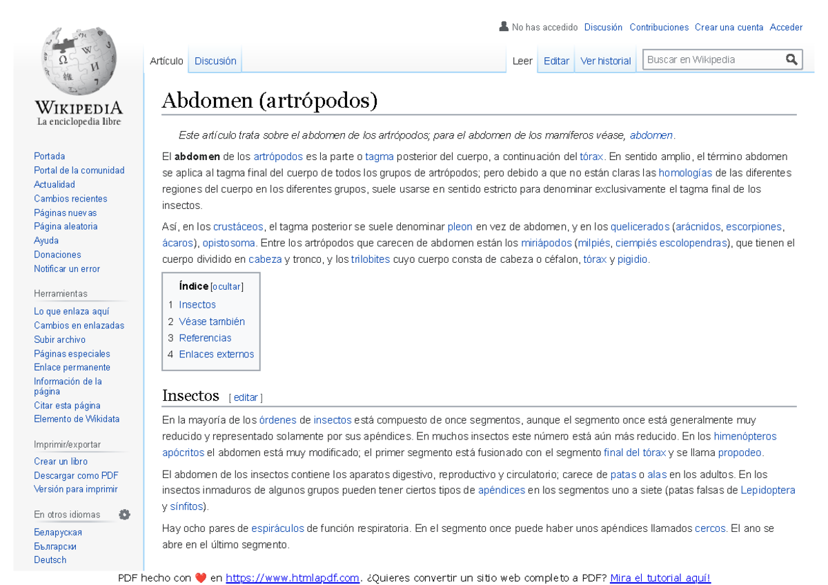 Es wikipedia org wiki Abdomen (artr%C3%B3podos) - PDF hecho con en ...