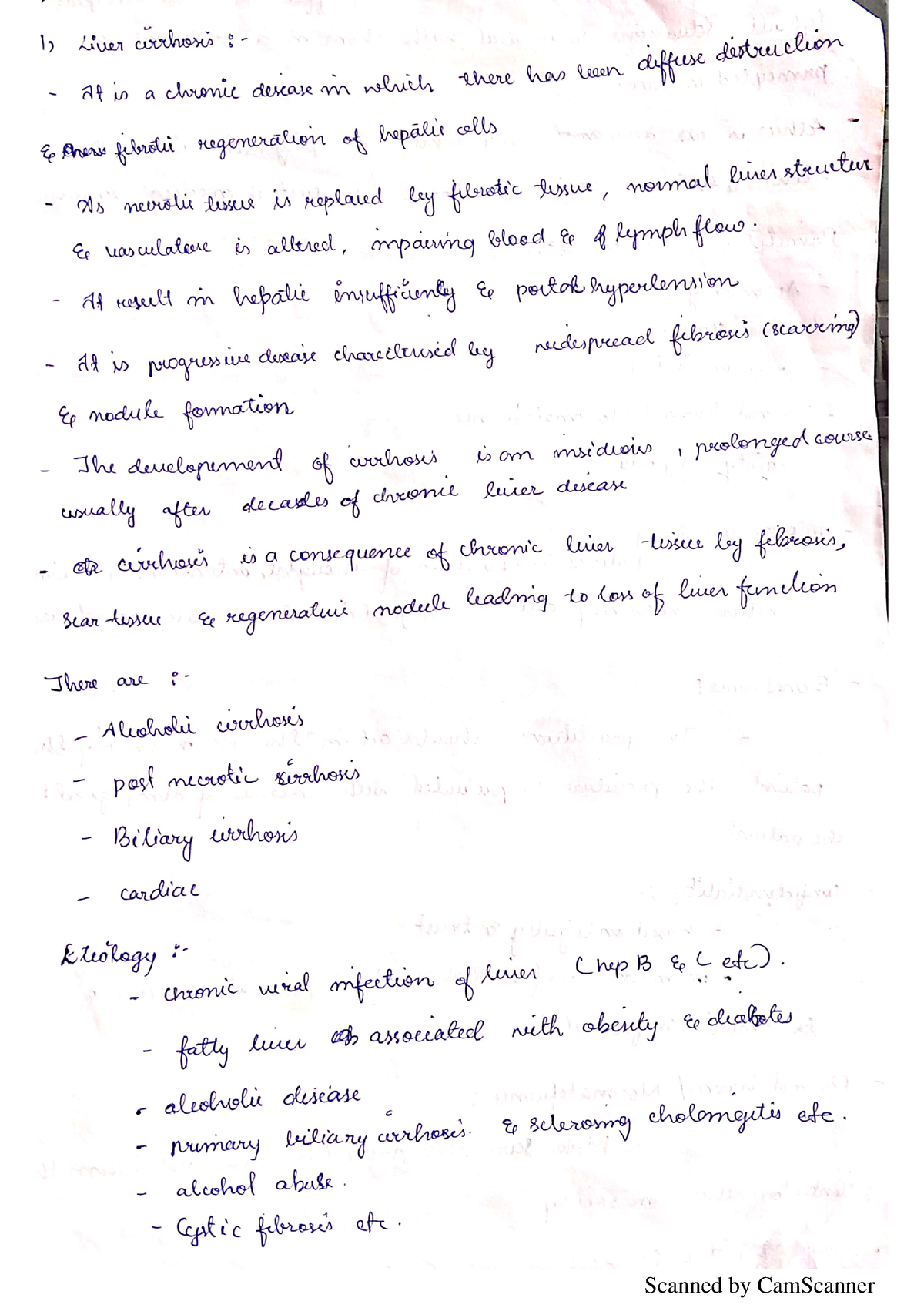 Liver cirrhosis short note - Bsc.operation theatre and Anaesthesia ...