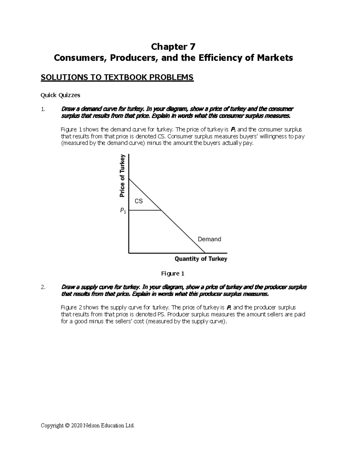 EC120OC - Chapter 7 Solutions - Chapter 7 Consumers, Producers, And The ...