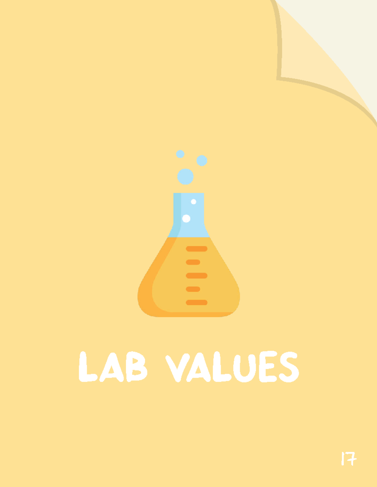 Lab value - LAB VALUES LAB VALUES ####### LOW Lower creatinine levels ...