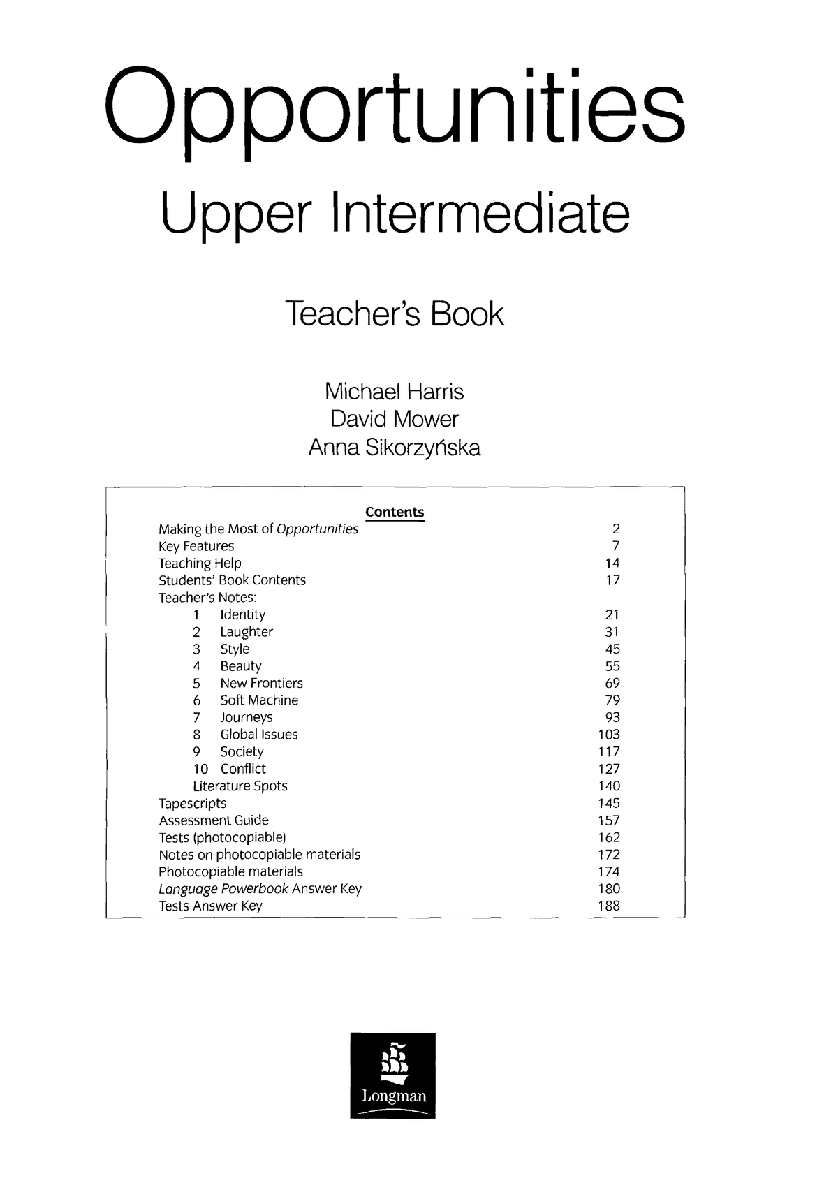Opportunities Upper-Intermediate Teachers - Diritto - Studocu