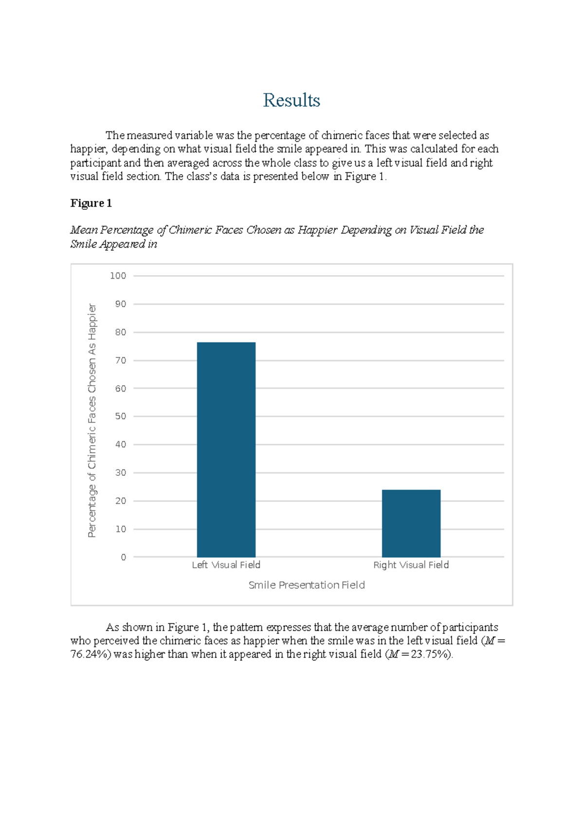 Results - Results The measured variable was the percentage of chimeric ...