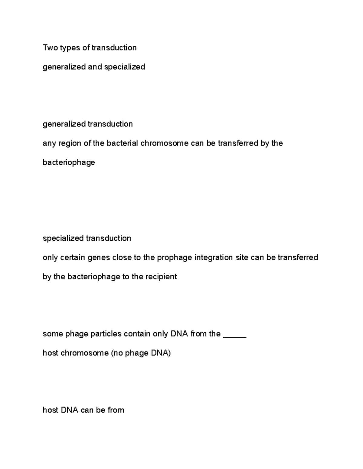 Types of tranduction - Google Docs - Two types of transduction ...