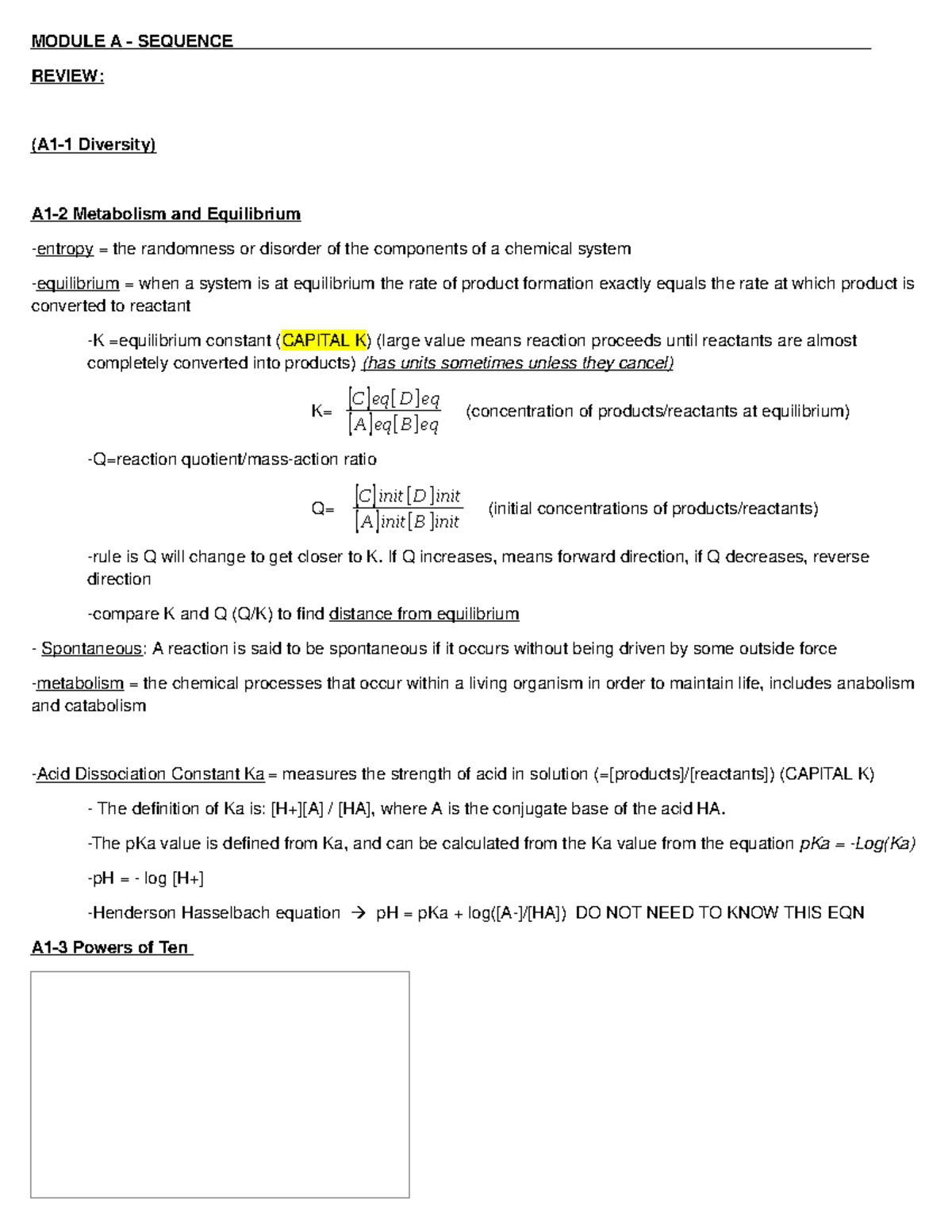 MBB 222 Module A, B, C - These Are Chapter Notes Made For Every Chapter ...