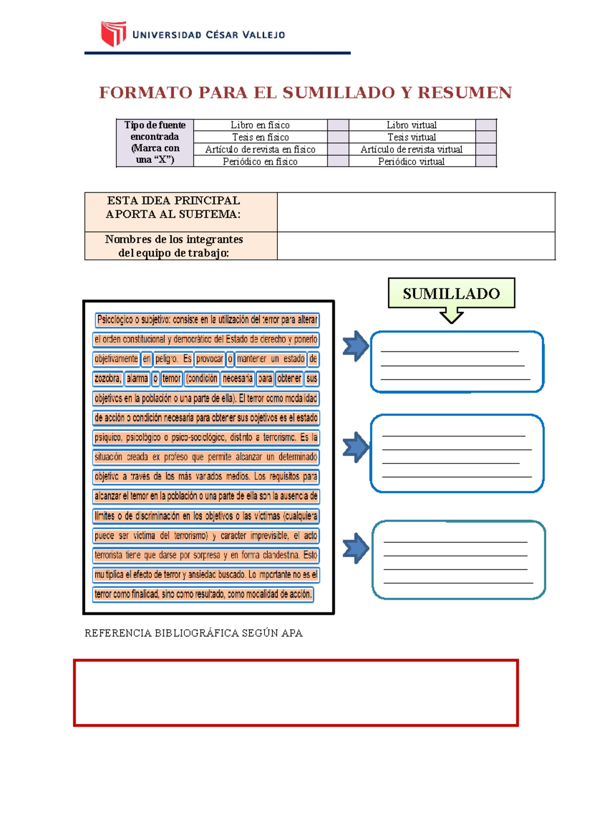 S03 Formato PARA Sumillado Y Resumen 20242 - FORMATO PARA EL SUMILLADO ...