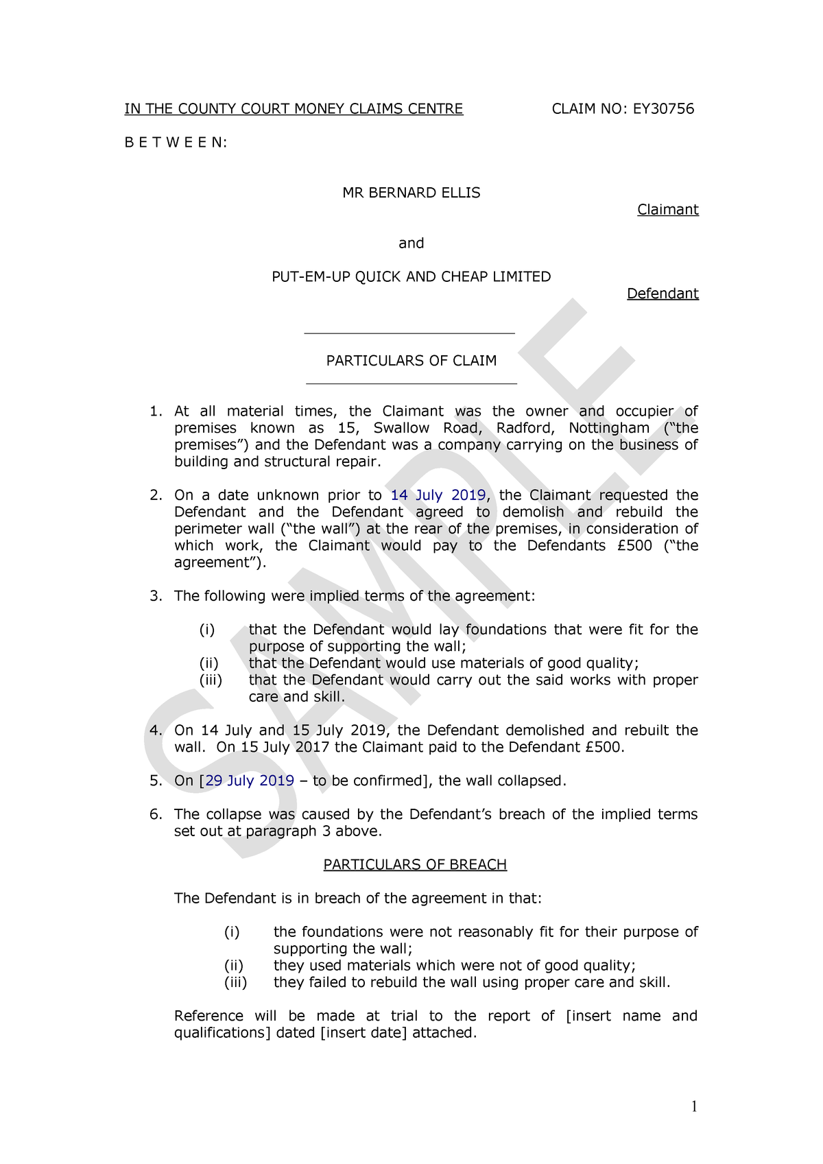 particulars-of-claim-drafting-ntu-studocu