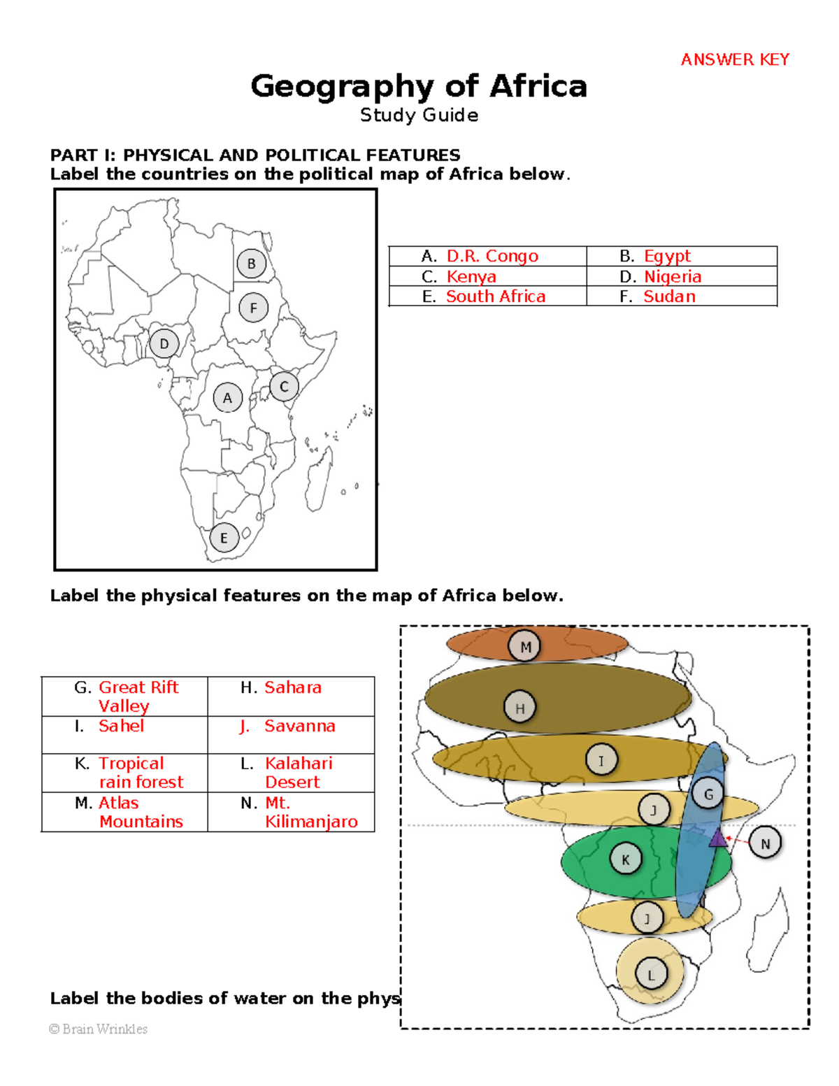 geography-of-africa-study-guide-key-answer-key-geography-of-africa