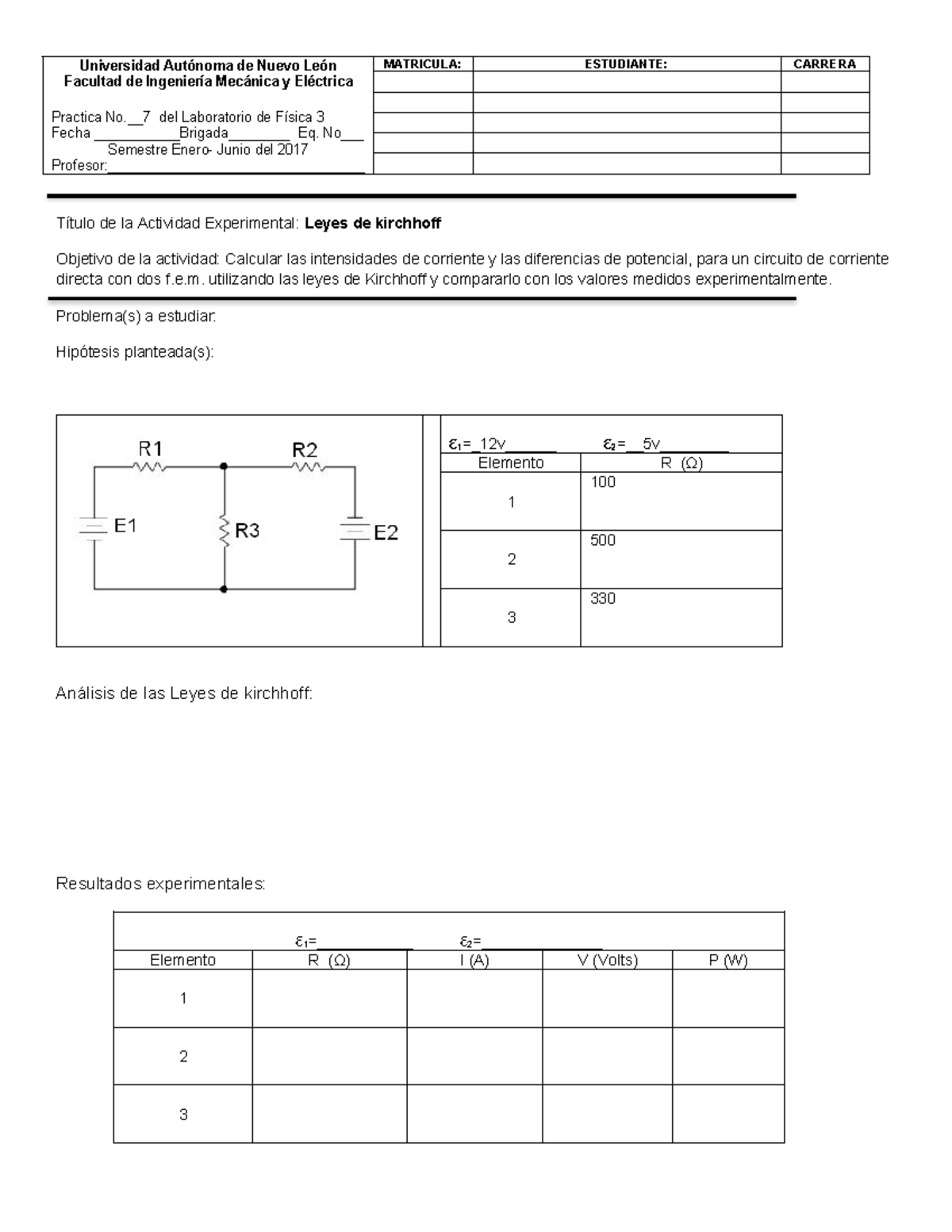 Practica 7 lab fisica 3 - Reporte lab - Universidad Autónoma de Nuevo ...