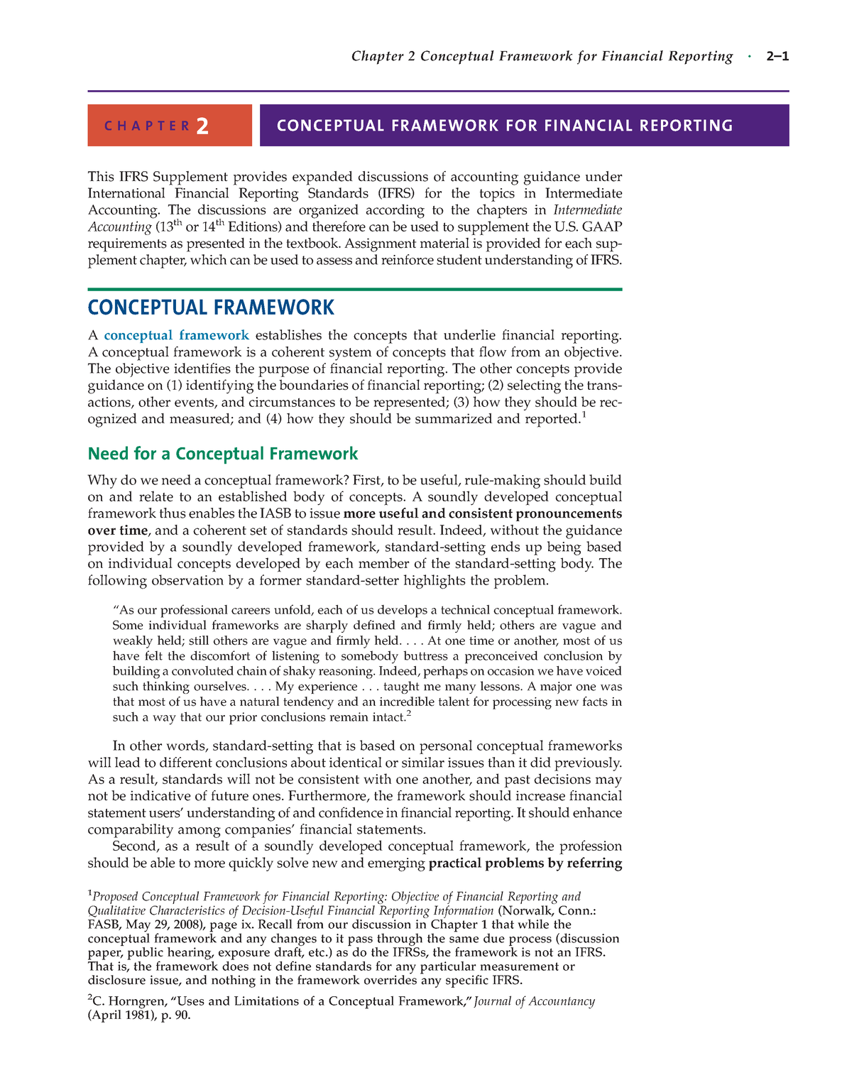 Ch02-conceptual-famework - Chapter 2 Conceptual Framework For Financial ...