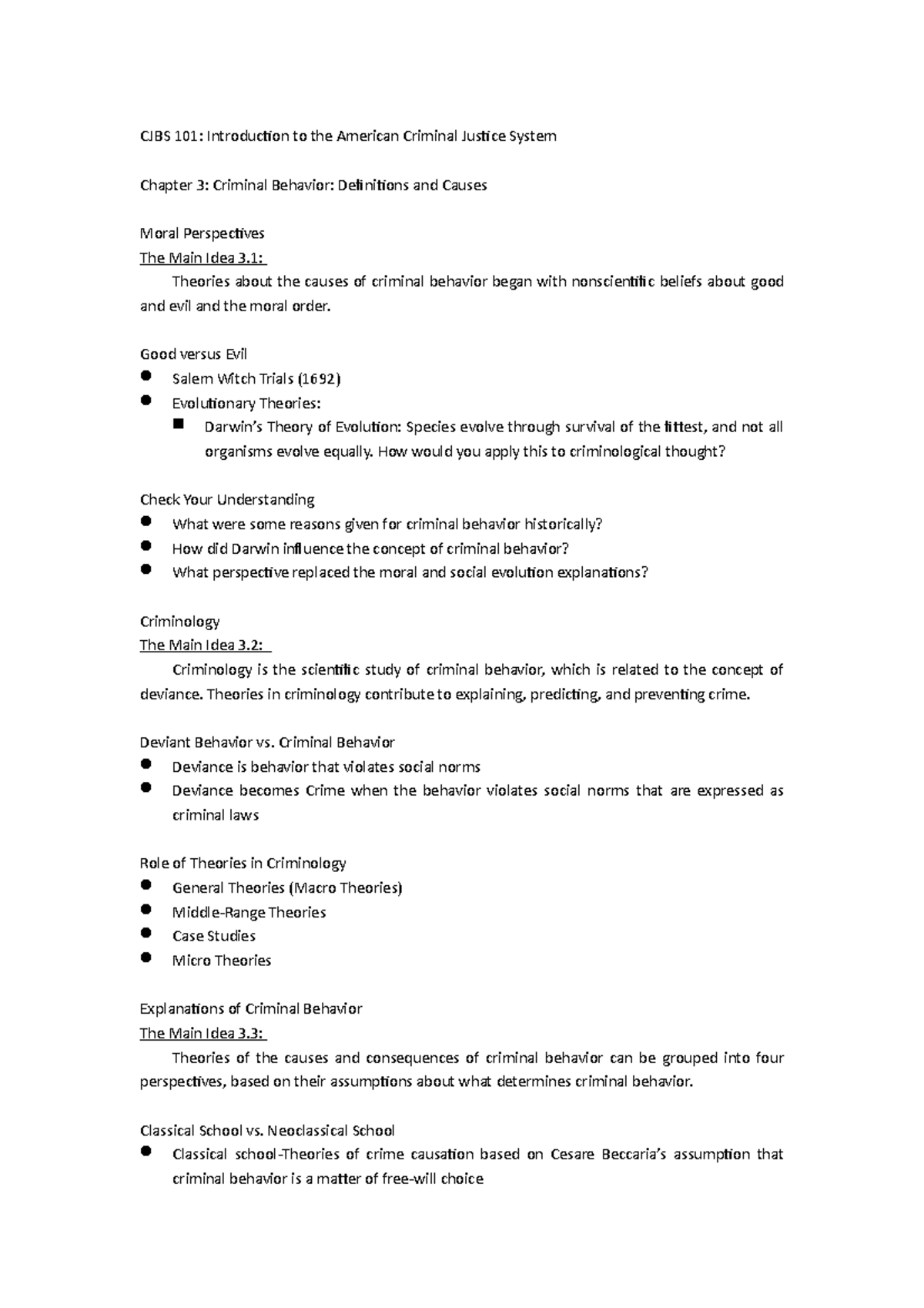 CJBS 101 Lesson 3 - CJBS 101: Introduction To The American Criminal ...