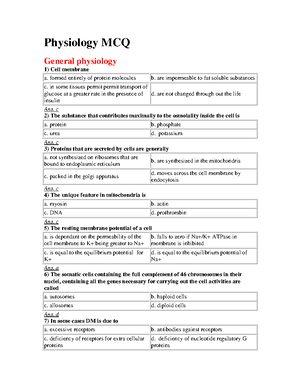 Q1 General Pathology MCQs (solved) - General Pathology MCQs for Quiz 1 ...