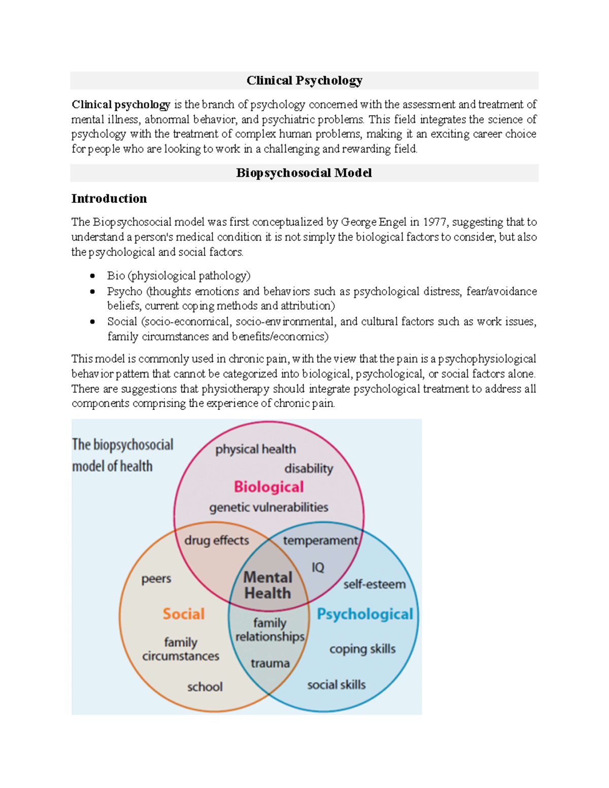 Clinical Psychology 2 Clinical Psychology Clinical Psychology Is The 