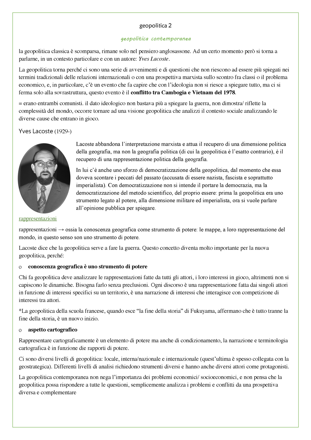 Appunti di Geopolitica, episodio 2: La guerra è inevitabile?