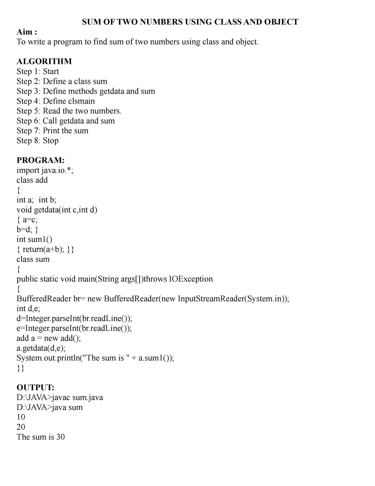 java-lab-java-programs-basics-sum-of-two-numbers-using-class-and