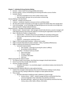 MGT 2010 Exam 1 Notes - Principles Of Management Exam 1 Chapter 1: The ...