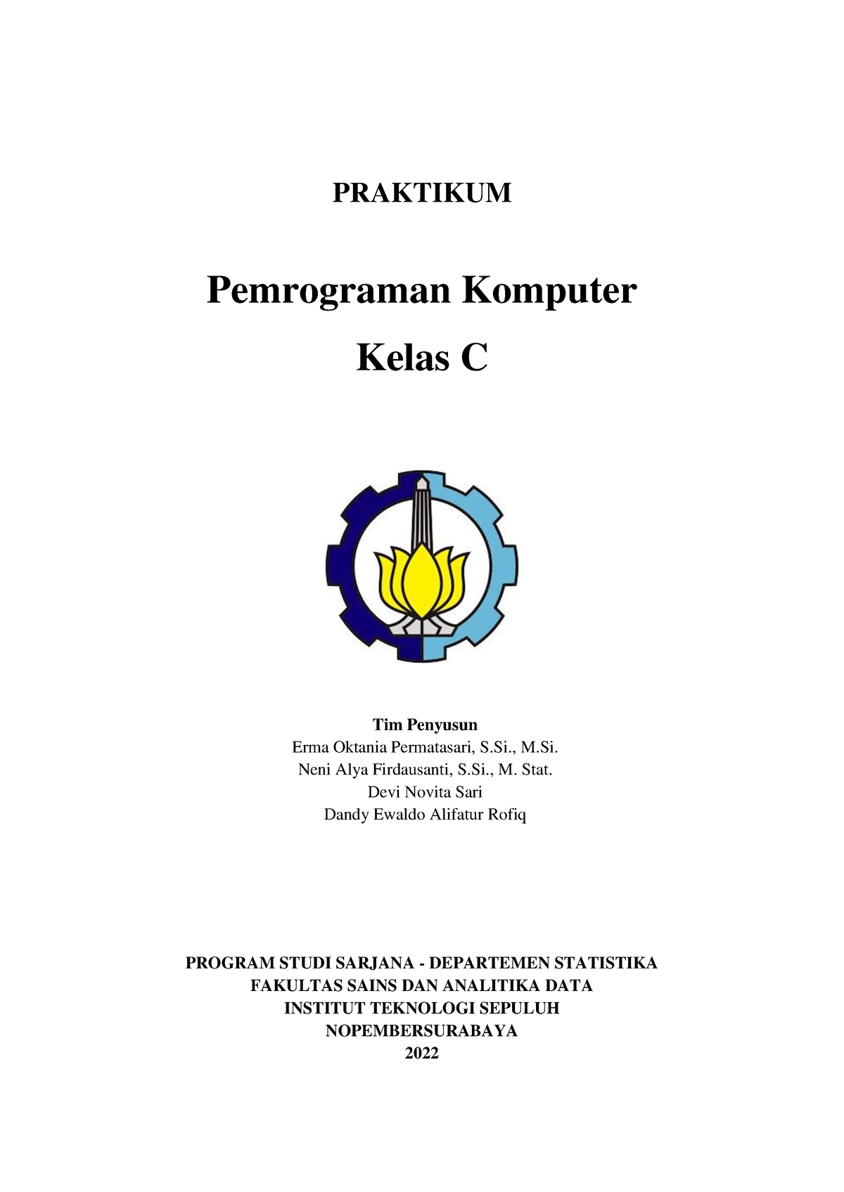 Modul Praktikum Pemrograman Komputer C 2 - PRAKTIKUM Pemrograman ...