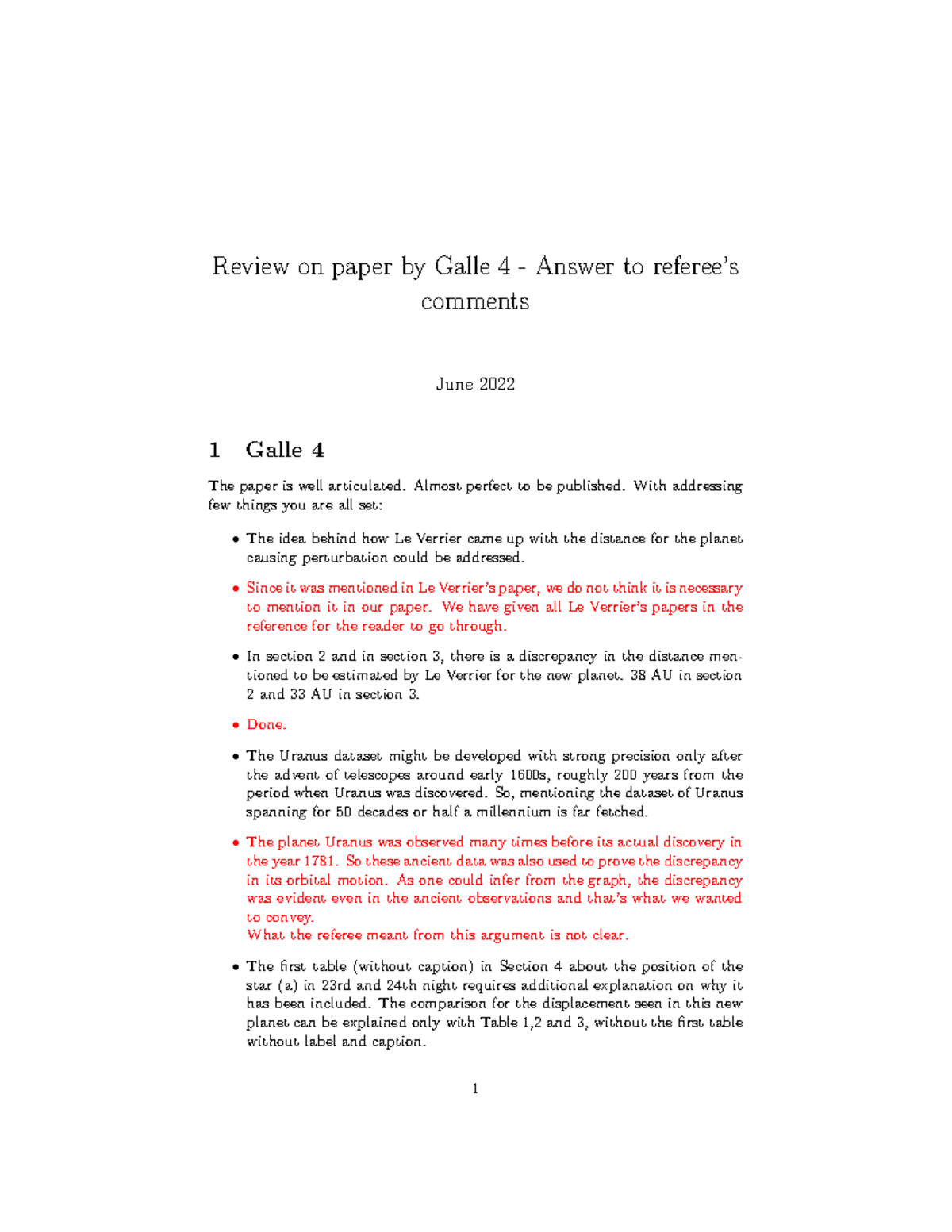 Galle 04 referee 01 response - Review on paper by Galle 4 - Answer to ...