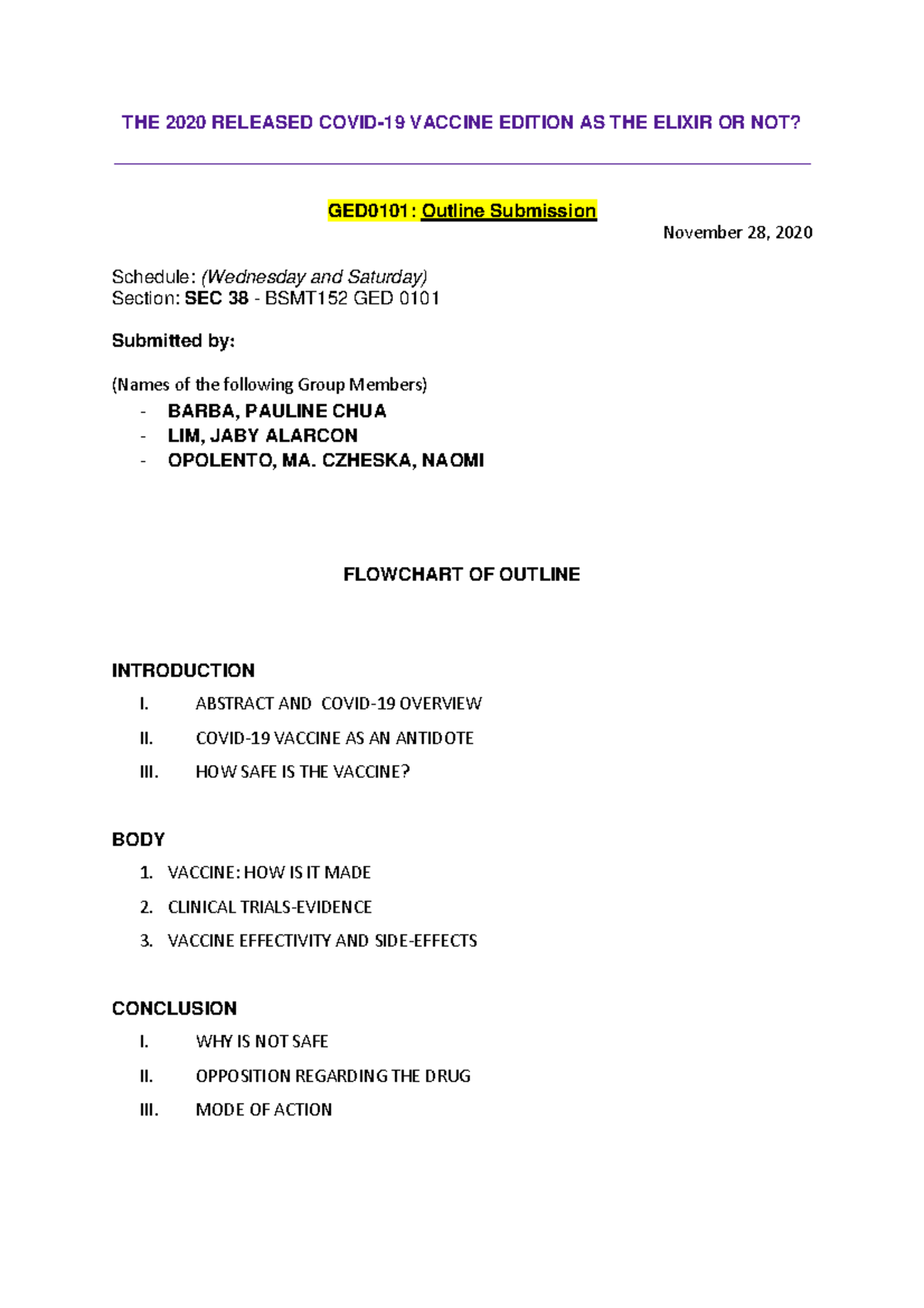 Position Paper- COVID 19 Vaccine Philippines - - Studocu