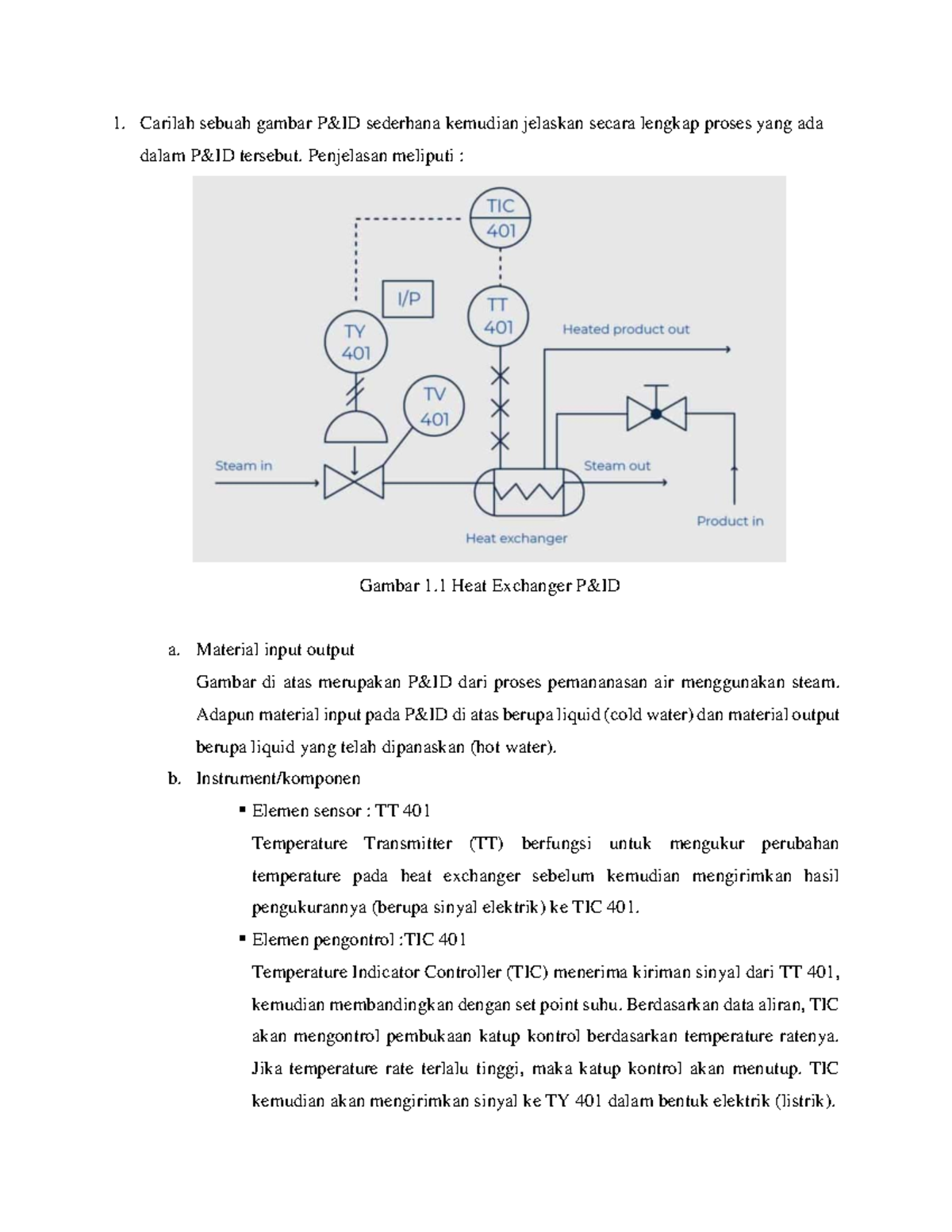 Soal Jawab Gambar Instrumentasi - Carilah Sebuah Gambar P&ID Sederhana ...