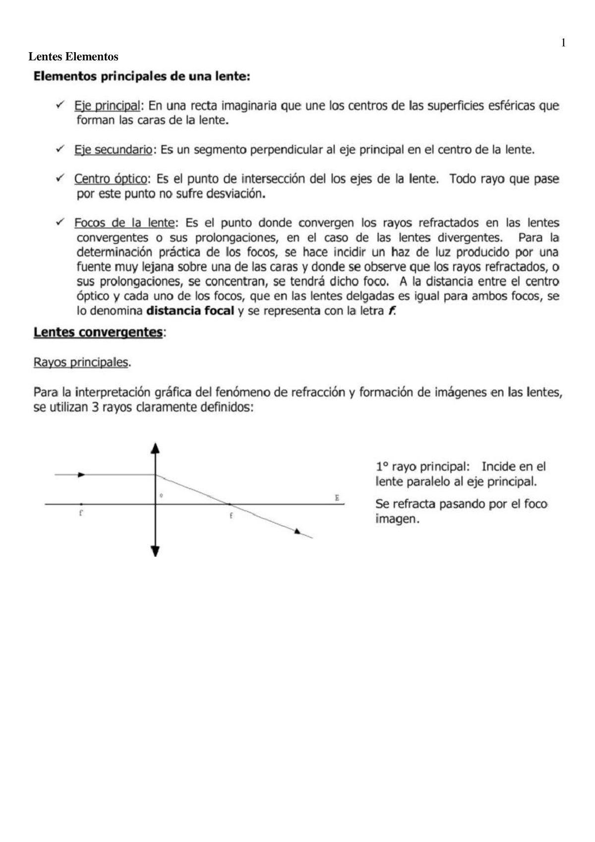 Física Lentes Elementos - Física - Lentes Elementos - Studocu