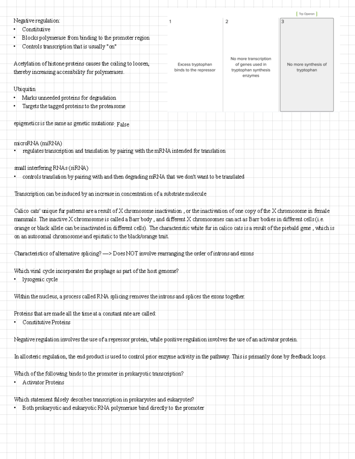 Control of Gene Expression (Cerego) - Negative regulation: Constitutive ...
