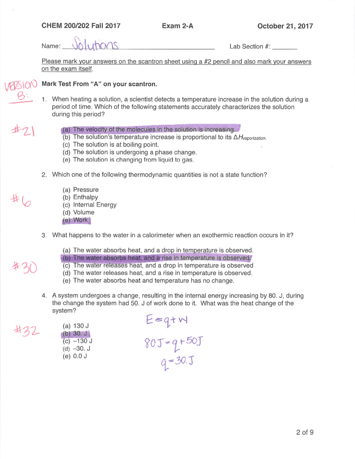 Exam October 21 Autumn 2017, questions and answers - This question does ...