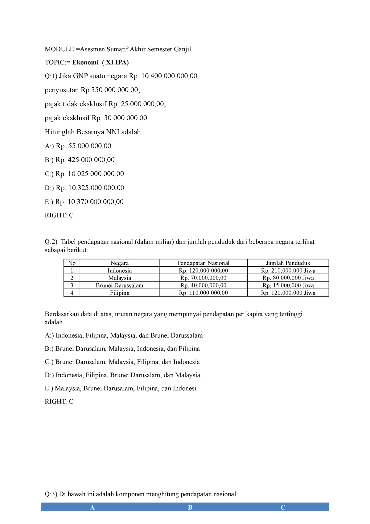 Format Soal CBT - Asesmen Sumatif Akhir Semester - MODULE:=Asesmen ...