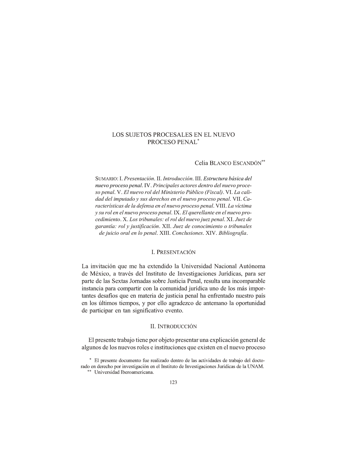 13 - Mecanismos Alternos - LOS SUJETOS PROCESALES EN EL NUEVO PROCESO ...