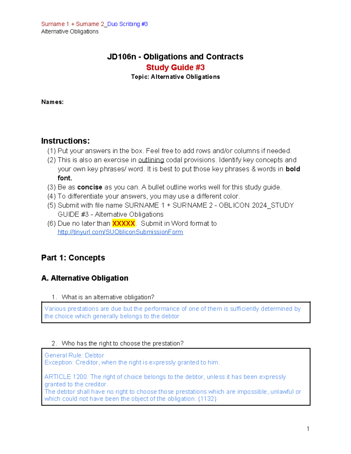 Oblicon-2024 Study- Guide-3-Alternative-Obligations - Alternative ...