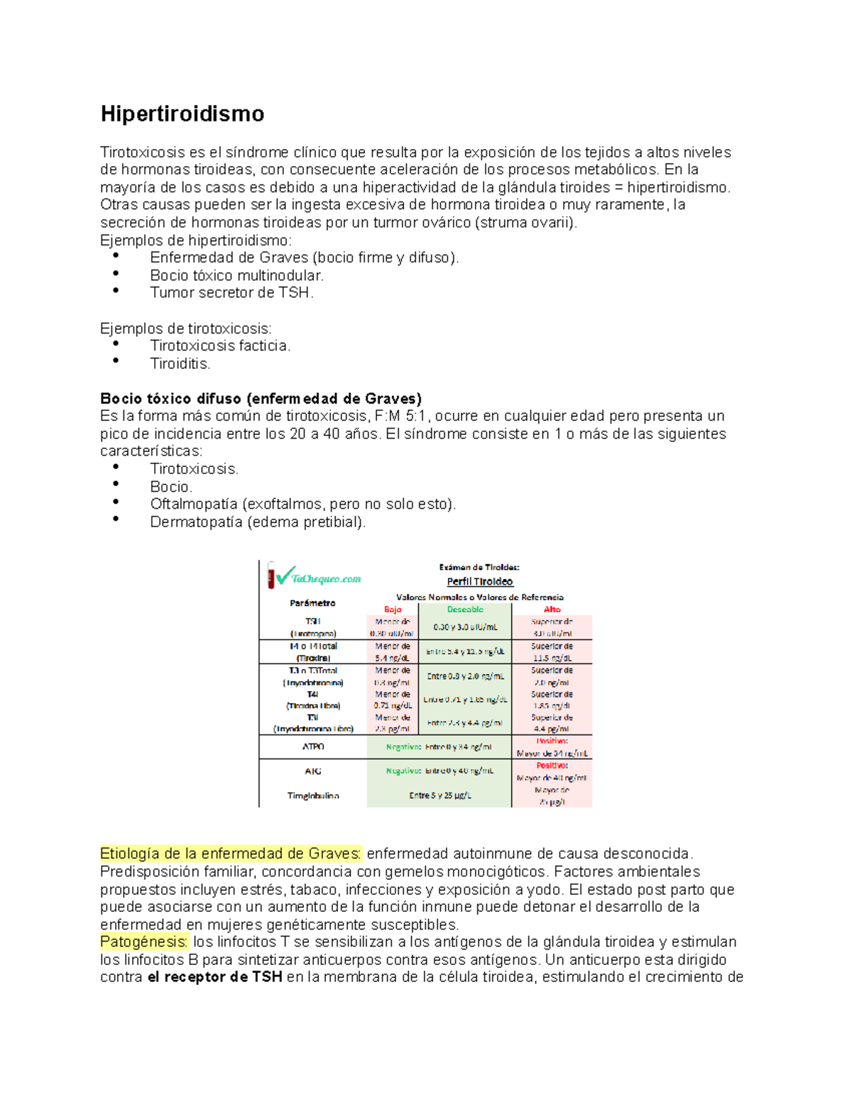 Hipertiroidismo - Dr. Juana B. Romero Villarreal - Hipertiroidismo ...