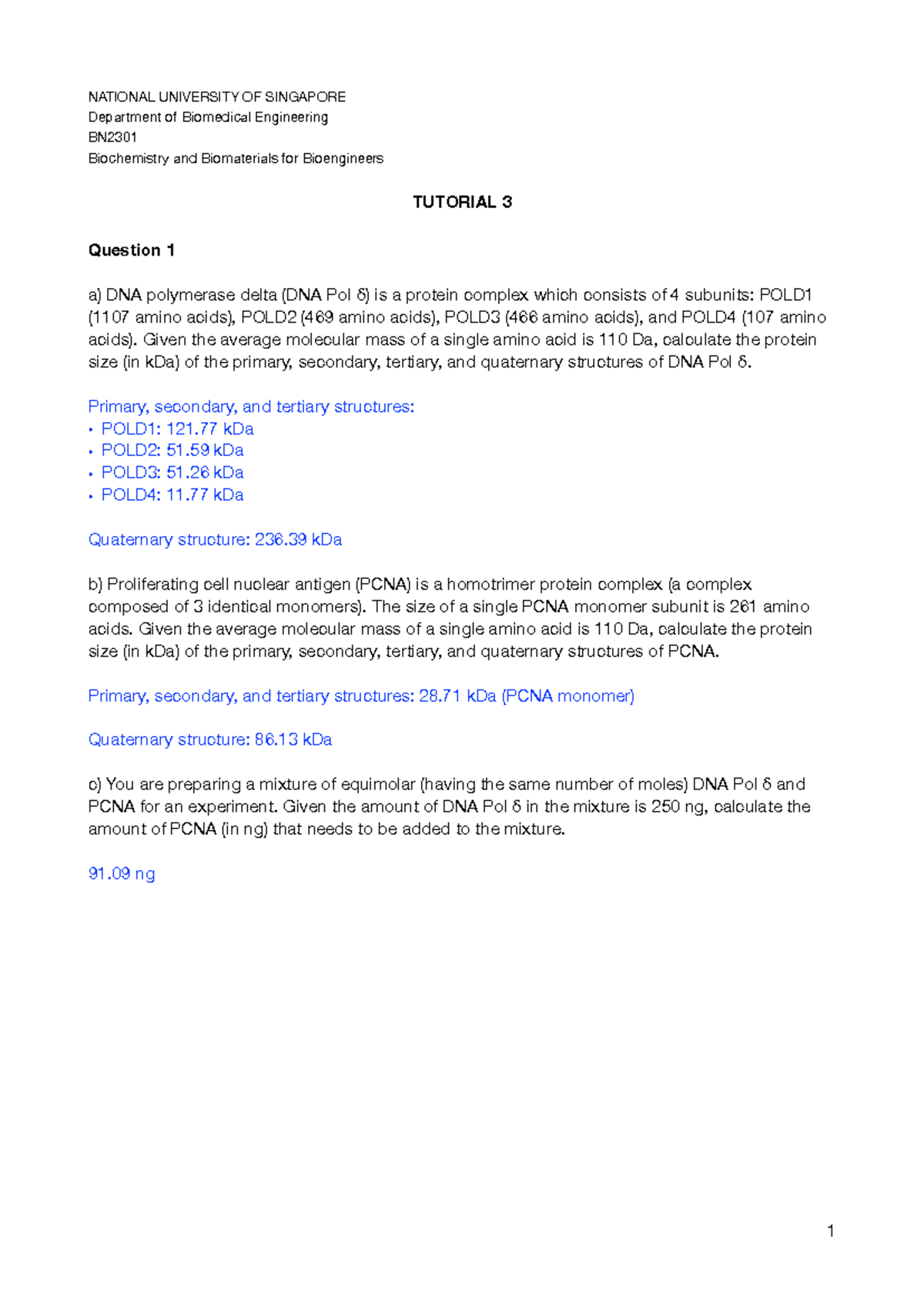 Tutorial 3 Answer - tut ans - NATIONAL UNIVERSITY OF SINGAPORE ...
